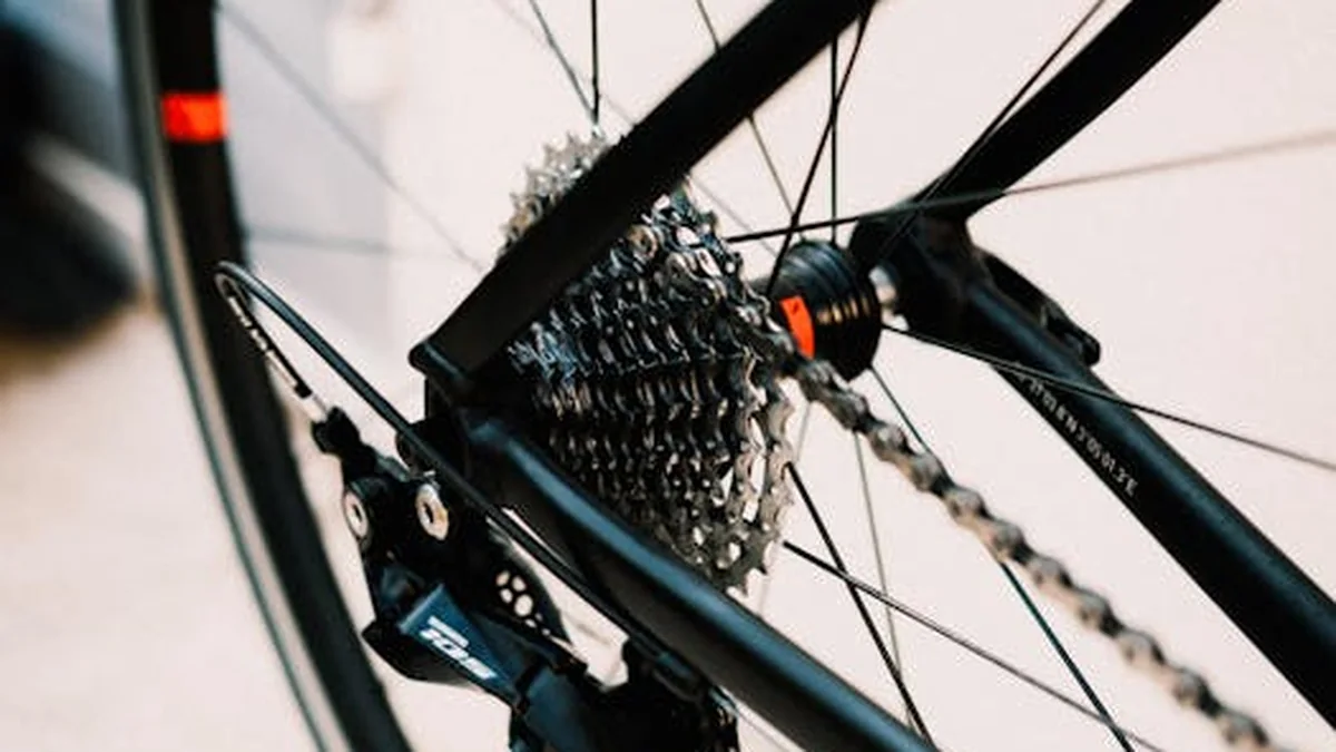 Detalle de transmisión de bicicleta para revisar compatibilidad y desgaste